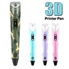 3d-ручка E-Kewl, 3D-принтер сделай сам, ручка для рисования, креативная игрушка, подарок для детей, рисование с PLA нитью 12 цветов