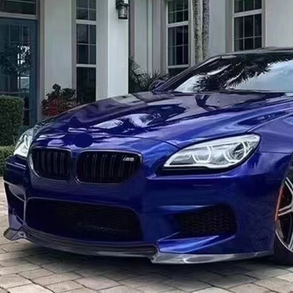 V-образный передний бампер из углеродного волокна для BMW F06 F12 F13 M6 Gran Coupe &amp Convertible