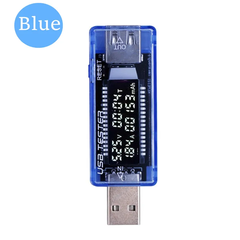 blue USB 5 в 9 в 12 В 20 в QC 2,0 3,0 OLED Ток Напряжение зарядное устройство Емкость тестер USB зарядное устройство Доктор измеритель мощности текст вольтметр скидка 15 - Цвет: blue