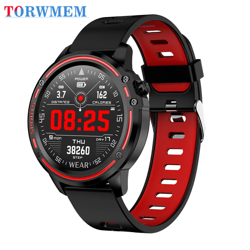 L8 ECG PPG Smartwatch IP68 Bluetooth Android IOS поддержка 320 мАч умные спортивные часы для мужчин