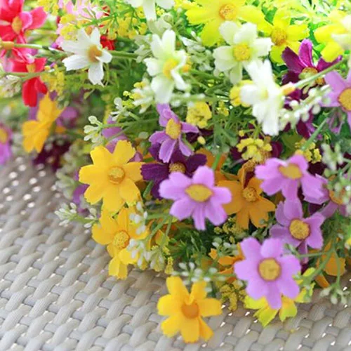 1 Bouquet 28 Heads Fake Artificial Silk Flower Home Wedding Decoration DIY Party Festival Craft Decor Real Touch Flowers | Дом и сад