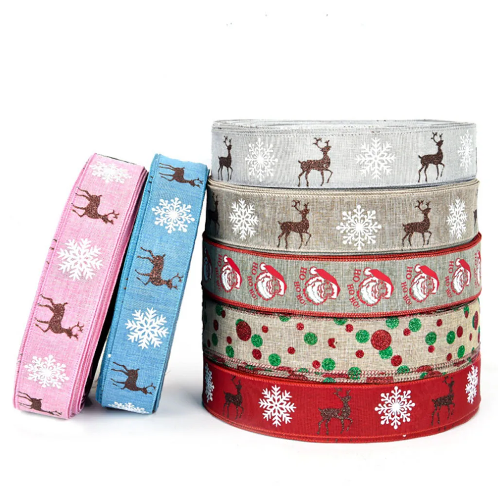 1 шт. разноцветный дизайн ручная работа Рождественская печать хлопковая