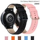 Ремешок из натуральной кожи для Samsung Galaxy Watch, сменный Браслет для Galaxy Watch Band 20 мм Active2 для Huawei watch