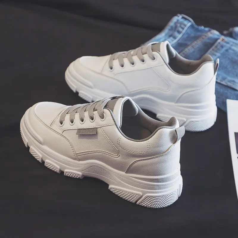 

2021 Spring New Small White Shoes Female Students Korean Version of Joker Casual Platform Sneakers Female Platform Shoes