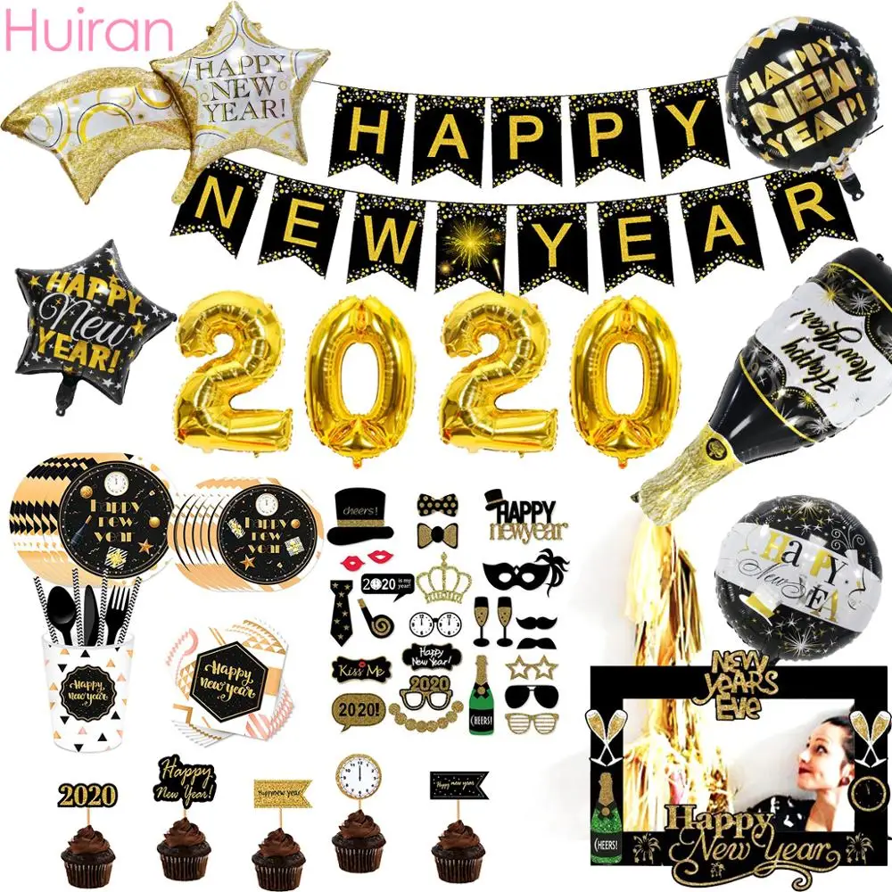 Фольгированный воздушный шар с новым годом 2020 фоторамка фоторамки украшения для