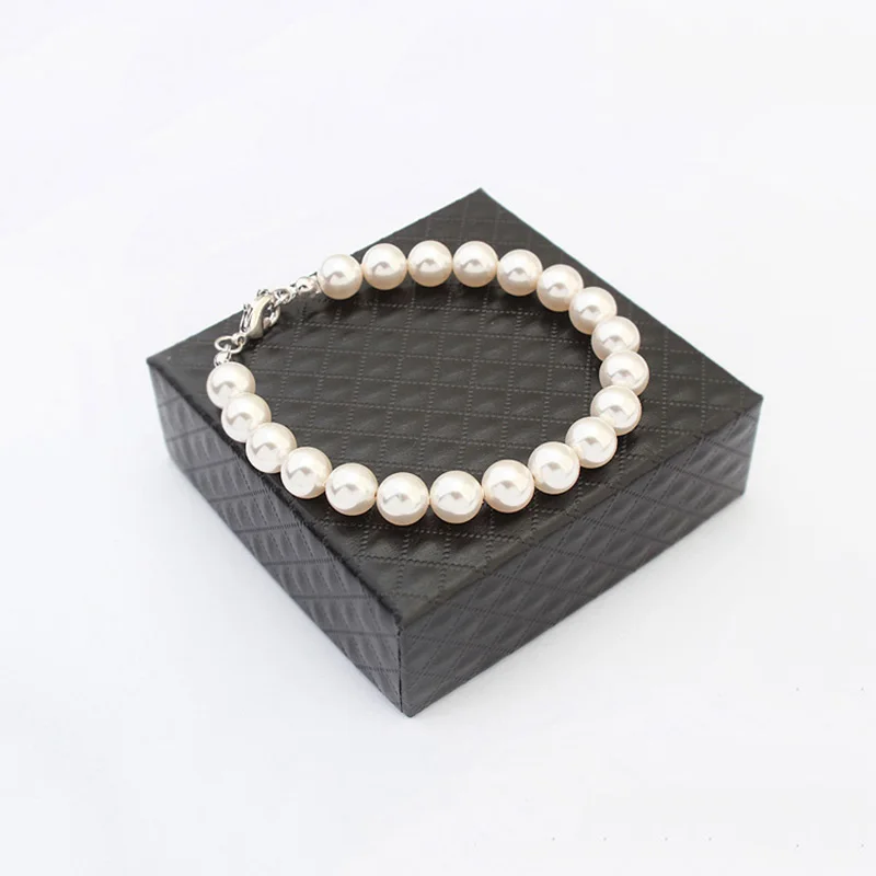 Классические браслеты с хрустальным жемчугом для женщин цепочка бусинами