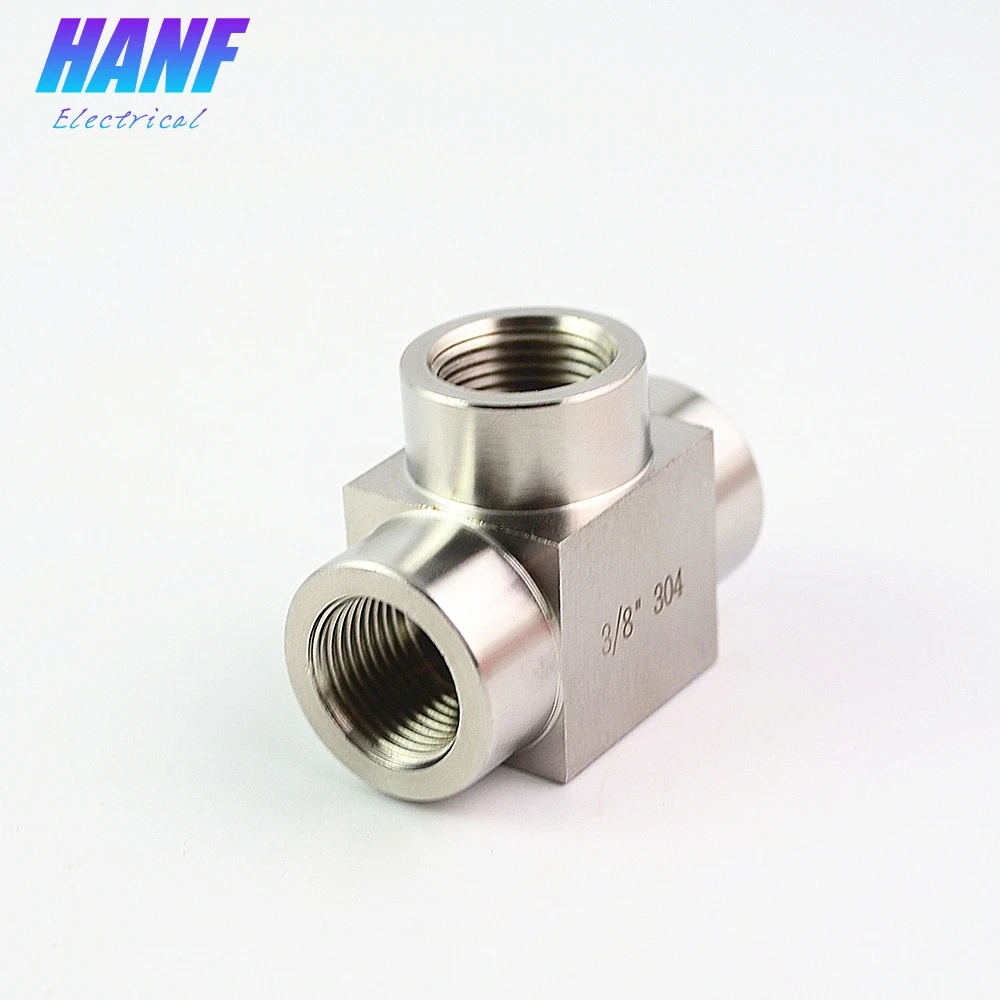 1 шт. 3/8 &quotBSP Женский тройник с одинаковой резьбой из нержавеющей стали 304 фитинг