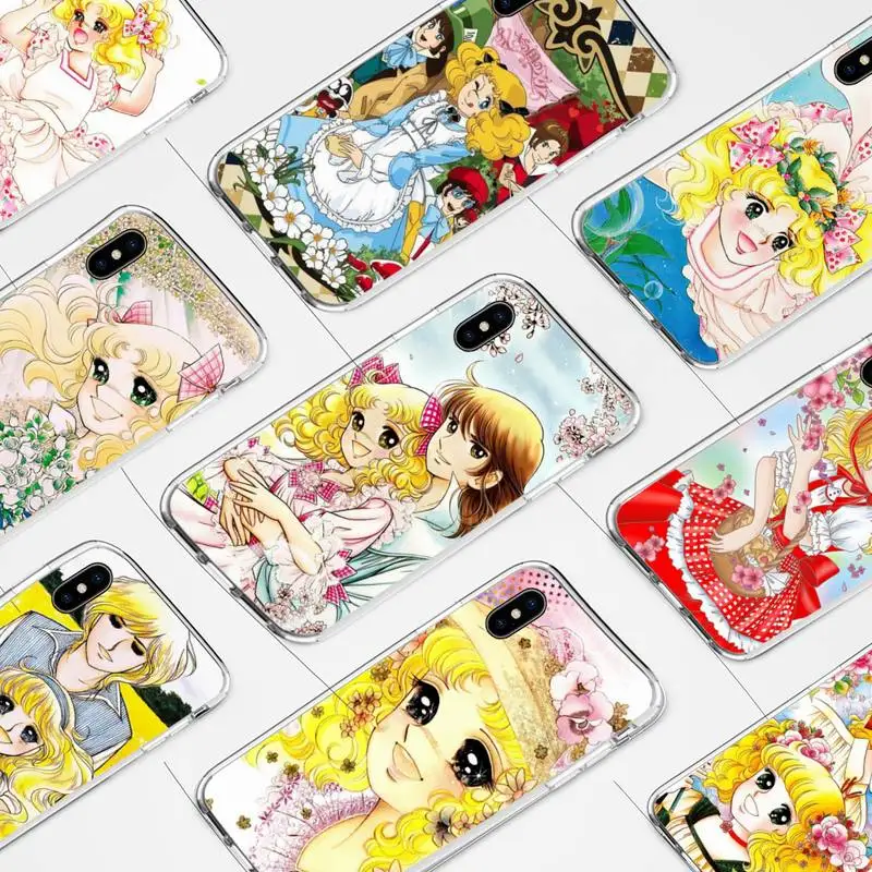 

Anime Manga Candy Soft Silicone Phone Case for iphone 6s 7 8plus xr xs max 11 12 pro max mini clear cover