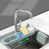 kitchen storage boxes retractable sink rack drain basket soap dish towel hook kitchen filter gadgets accessories free shipping