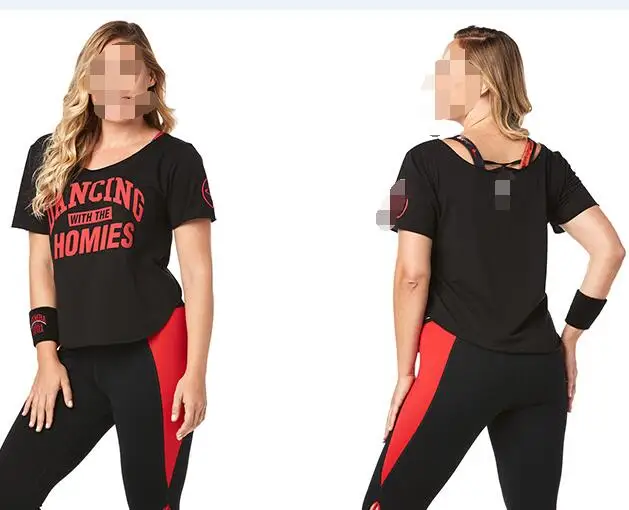 Стильная женская Трикотажная хлопковая одежда zum для фитнеса футболки топы