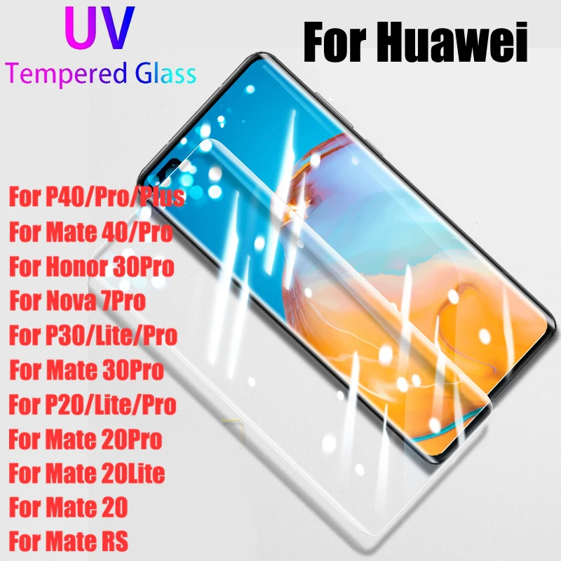 

Закаленное стекло UGI с полным покрытием для Huawei P40 Pro Plus, Honor 30 Pro, Huawei P20 P30 Mate 20 Lite 30 Pro RS Nova 7Pro