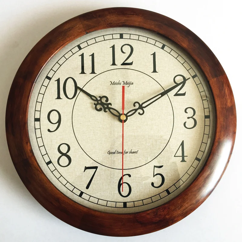 

Japanese Vintage Wall Clock Living Room Wood Retro Roman Wall Watches Kitchen Bedroom Silent Duvar Saati Home Decoration ZB5WC