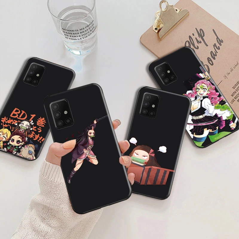 

Anime Demon Slayer Phone Case For Samsung Galaxy A71 5G Kamado Nezuko Giyuu Tomioka Rengoku Funda Coque Carca Cover Soft TPU