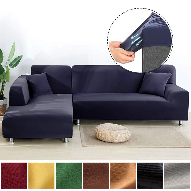 Современный эластичный чехол для углового дивана Натяжной гостиной L-образной