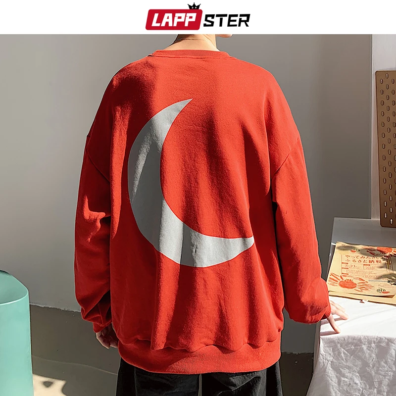 LAPPSTER мужская Японская уличная одежда с буквенным принтом толстовки 2019 пуловер