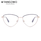 Оправа для очков TANGOWO Женская металлическая, модный аксессуар для коррекции миопии, в винтажном стиле, из сплава, MG3657