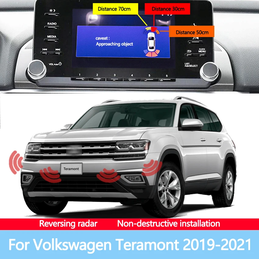 

Reversing Blind Spot Front Rear Image Radar Car Sensor Sound Warning Indicator Probe System For Volkswagen Teramont 2019-2021