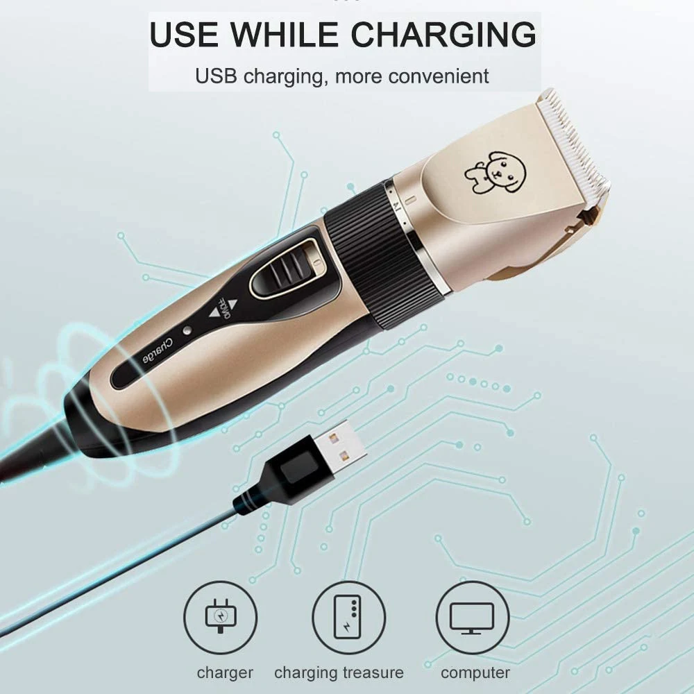 Профессиональный набор для ухода за шерстью перезаряжаемый триммер кошек и