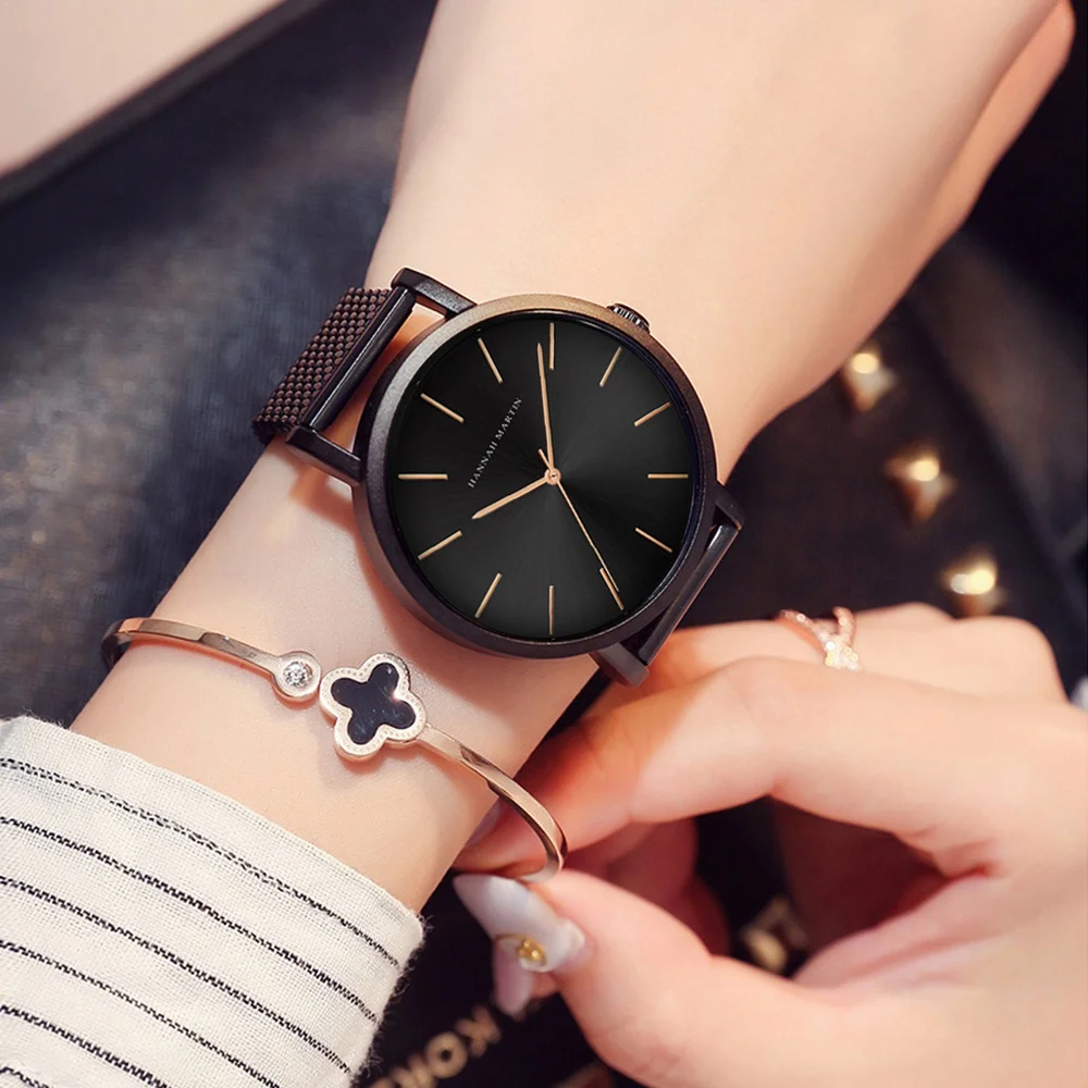 

Simple Watch Women Dress Stainless Steel Band Analog Quartz Wristwatch Fashion Luxury Ladies Golden Rose Watch Clock 2011