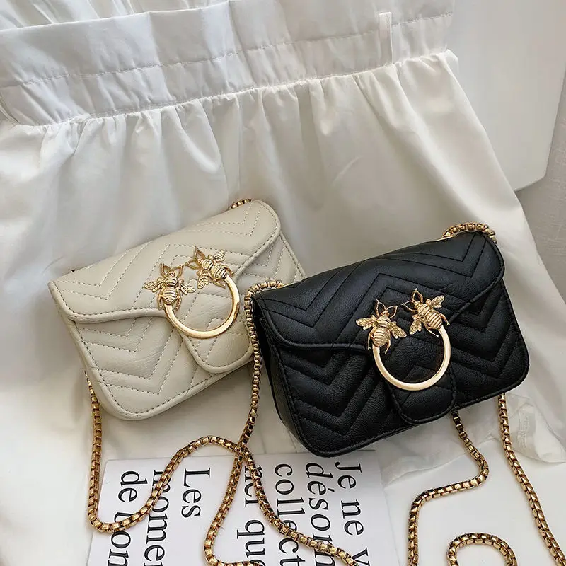 Женская сумка новинка 2019 мини на цепочке мессенджер Студенческая Корейская