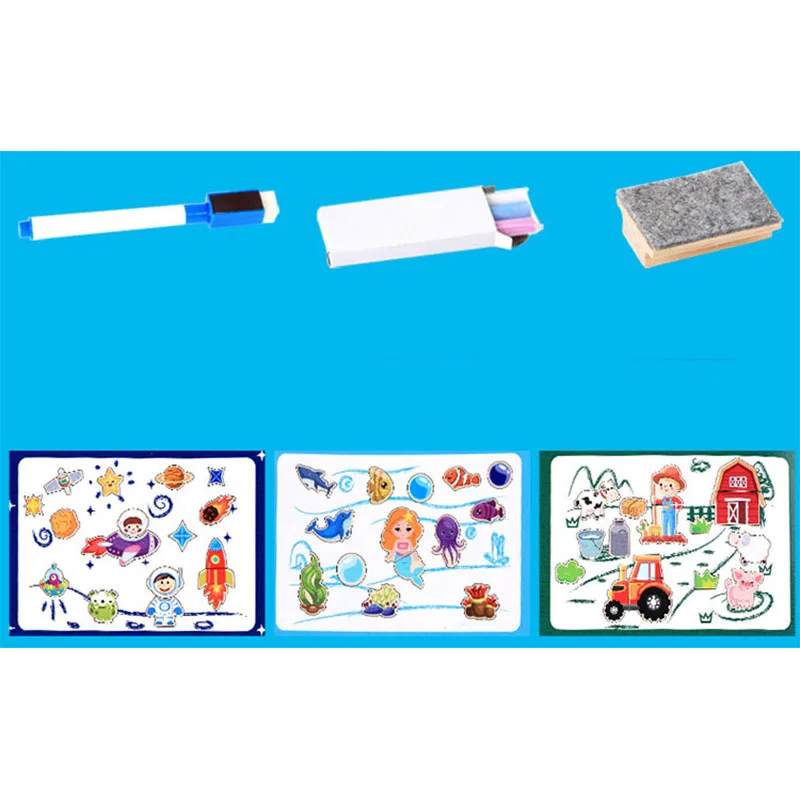 Многофункциональная деревянная доска для досок животных Магнитная головоломка