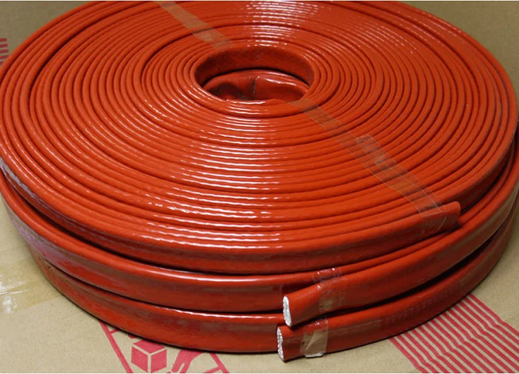 

Thickening Fire Proof Tube ID 55mm Silicone Fiberglass Cable Sleeve High Temperature Oil Resistant Insulated Wire Protect Pipe