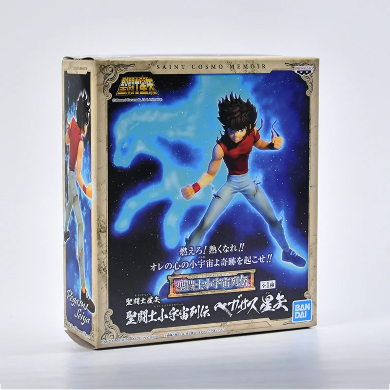 

Original Saint Seiya Anime Figure Action Toys Knights of the Zodiac Model Saint Cosmo Memoir Seiya Pegasus Collectible Figurine