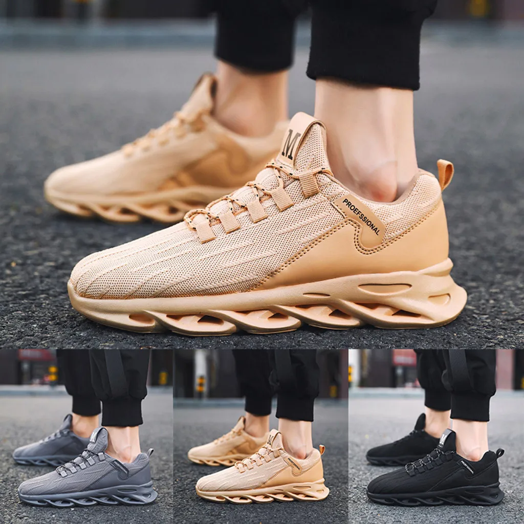 JAYCOSIN модные Для мужчин Спортивная обувь Новые сетка дышащая Повседневное для