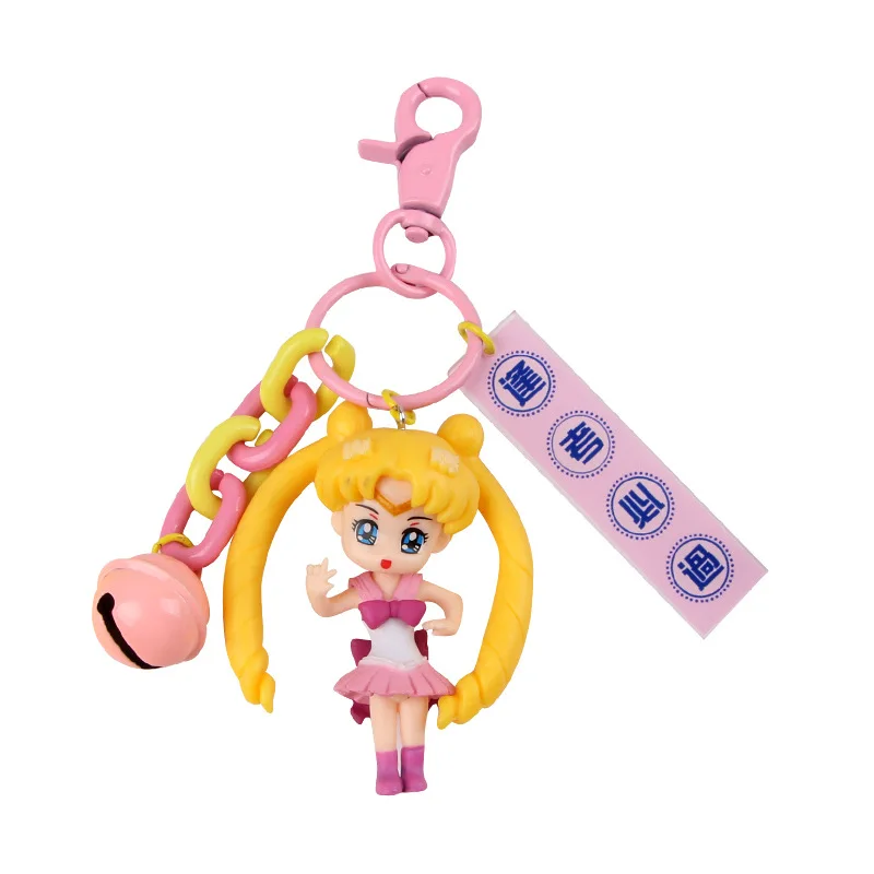 

Sailor Moon Action Figures Keychains Fashion New PVC Japaness Anime Sailor Moon Tsukino Petit Figuarts Party Decoration For Girl