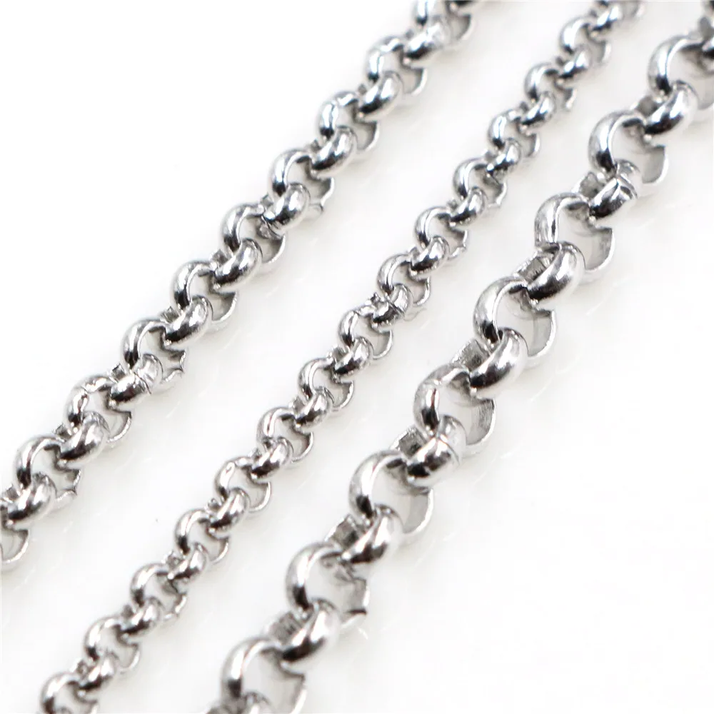 

5 Meters/Lot Never Fade Stainless Steel BL O Style Necklace Chains For DIY Jewelry Findings Making Materials Handmade Supplies