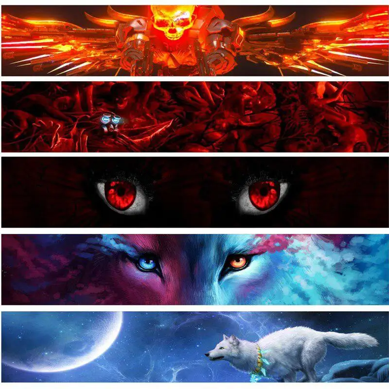 

3D Transparent 130CMx21CM Car Windscreen Stickers Car Windshield Decal Vinyl Sticker Car Sunshade Sticker Car Accessories