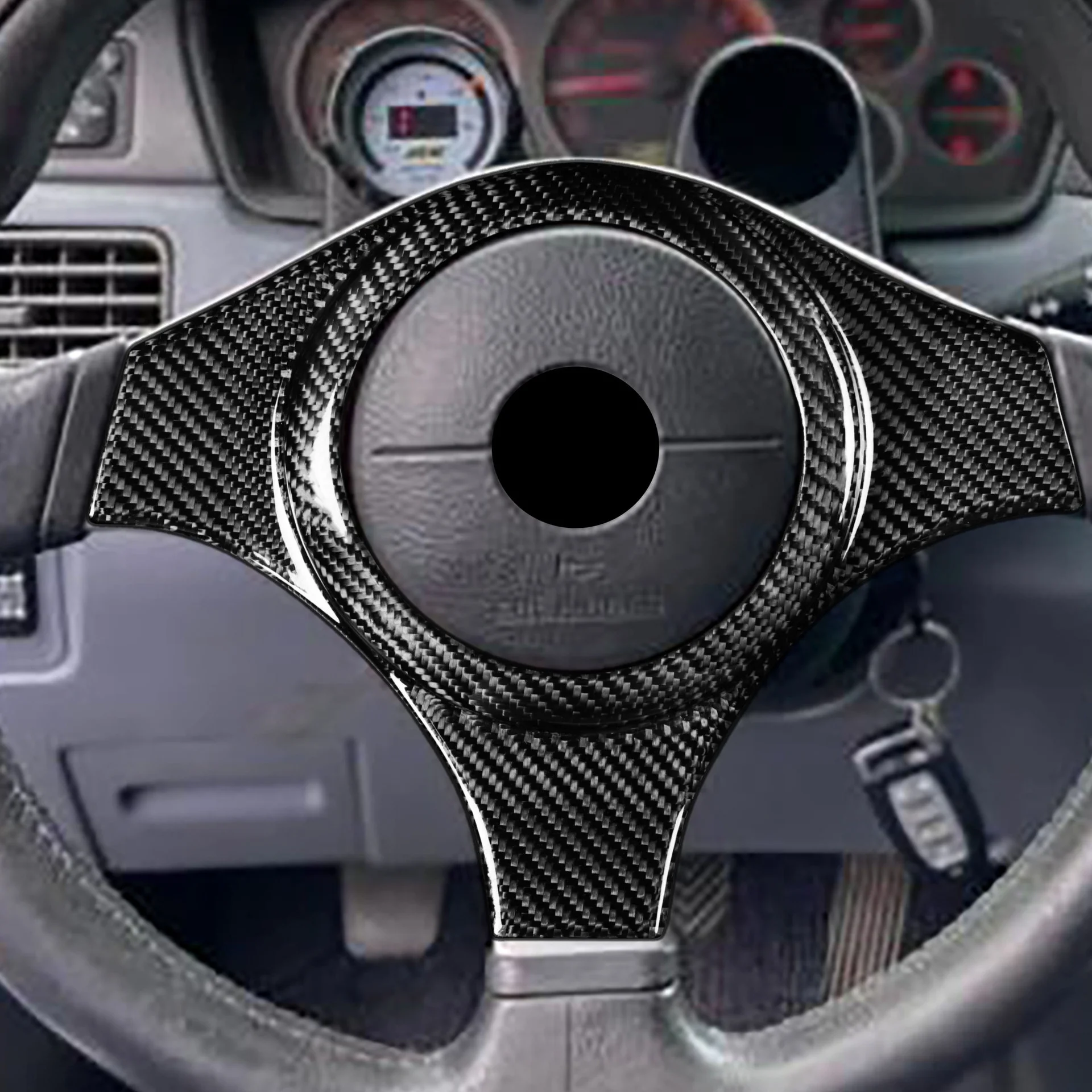 Pаспродажа Чехол на руль из углеродного волокна для Mitsubishi Lancer EVO 7-9 поколения, аксессуары для модификации салона автомобиля