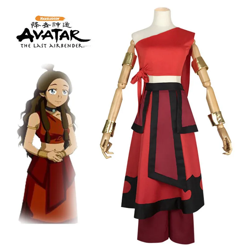 Anime Avatar The Last Airbender Katara Mai Zuko Azula Aang Korra Cosplay Costume Adult Men Women Halloween Party Dress