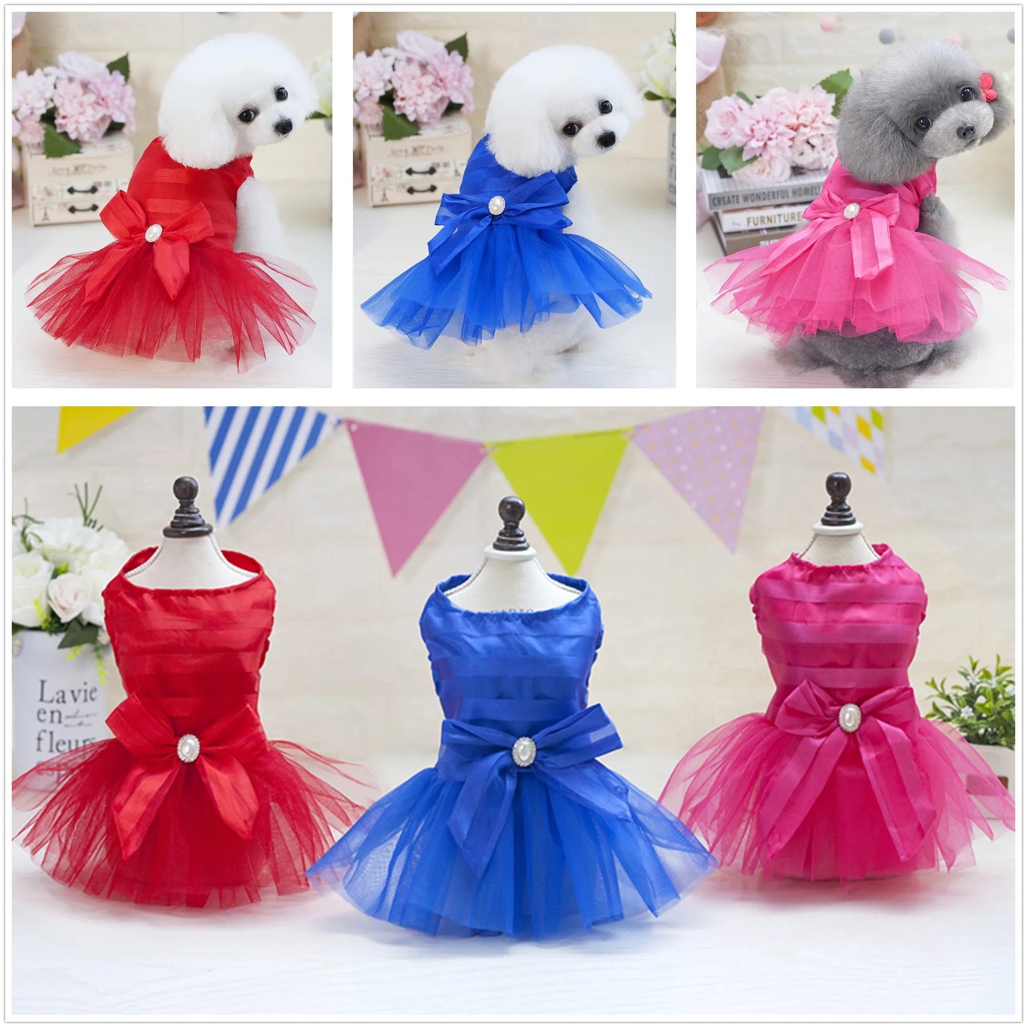 Платье для собак роскошное свадебное платье с собачками Свадебная юбка-пачка