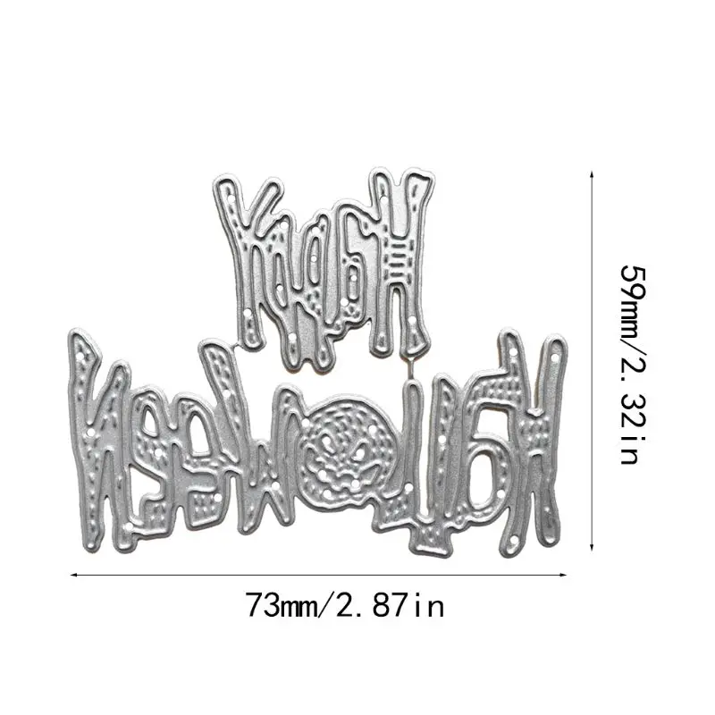 И надписью &quotHappy Halloween&quot Трафаретный вырубной штамп трафарет для скрапбукинга