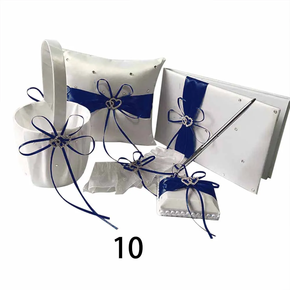 

1 Set Guest Book Pen Ring Pillow Garter Flower Basket Wedding Party Decoration JAN88