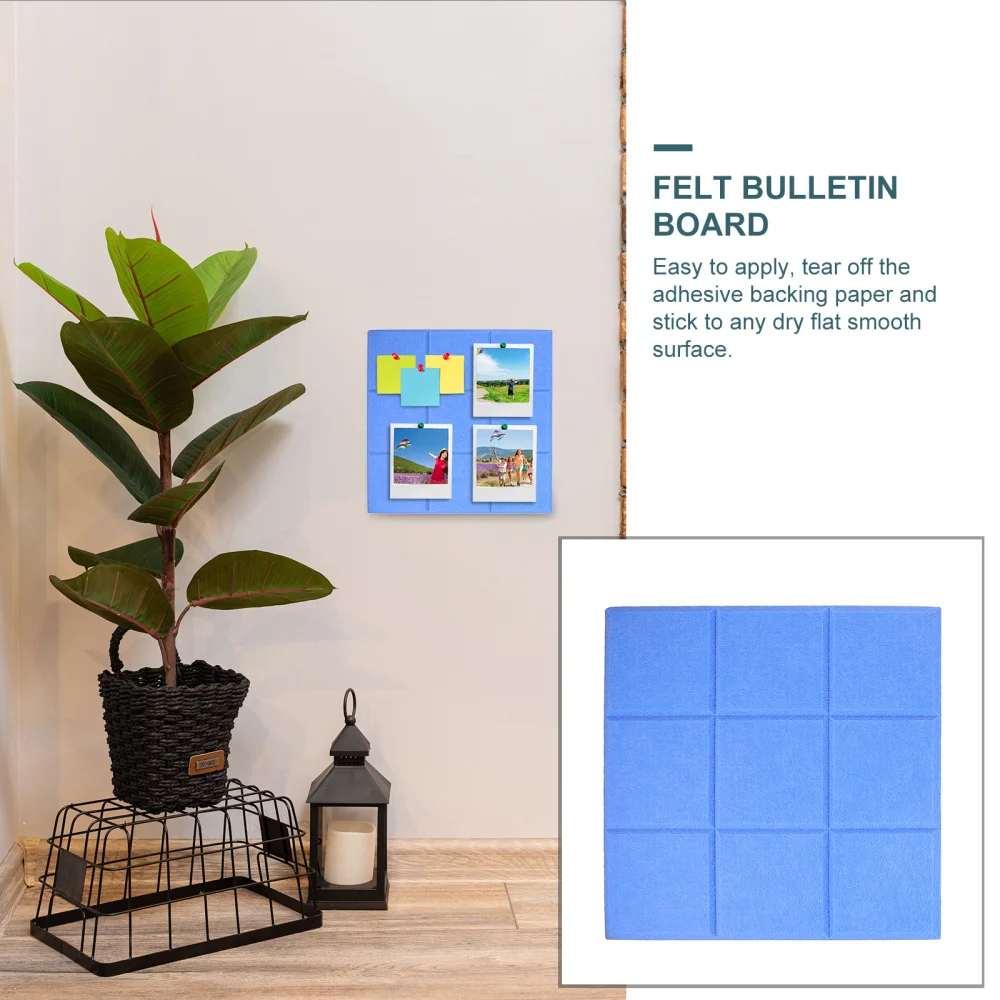 

2Pcs Felt Bulletin Boards Decorative Message Photo Note Background Boards