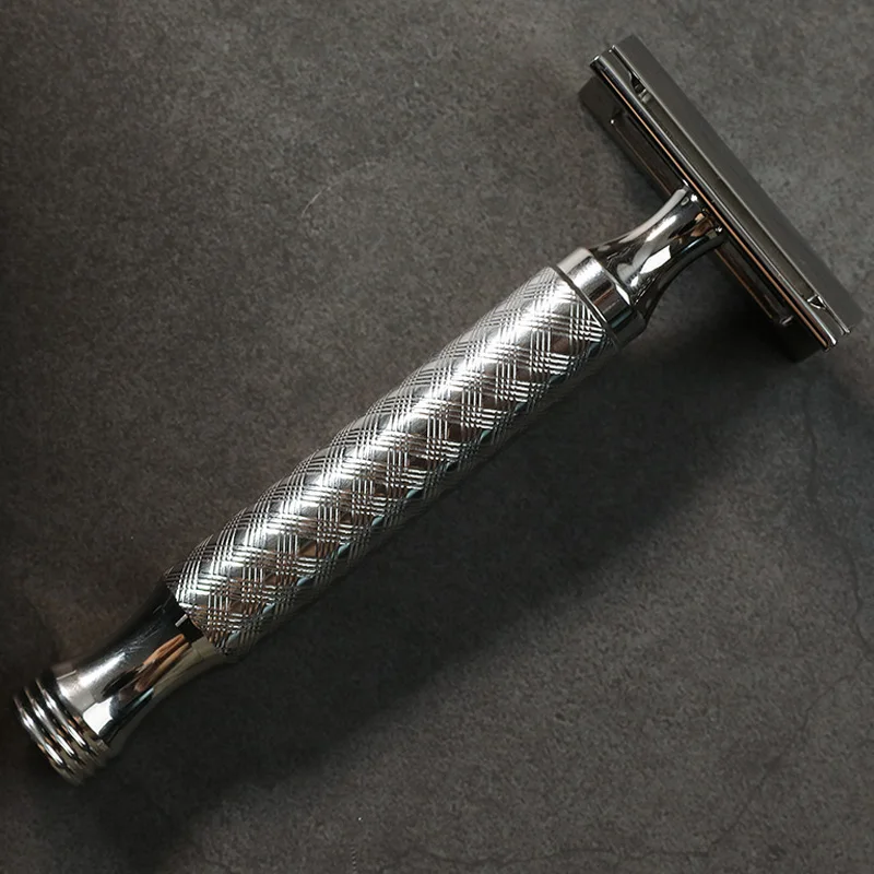 

CNC 316 Stainless Steel Double Edge Safety Razor Metal Men Shaving Manual Shavers