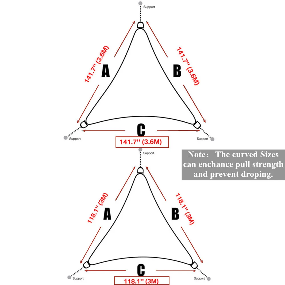 Анти УФ Солнцезащитный козырек парус сад патио вечерние солнцезащитный тент 98%