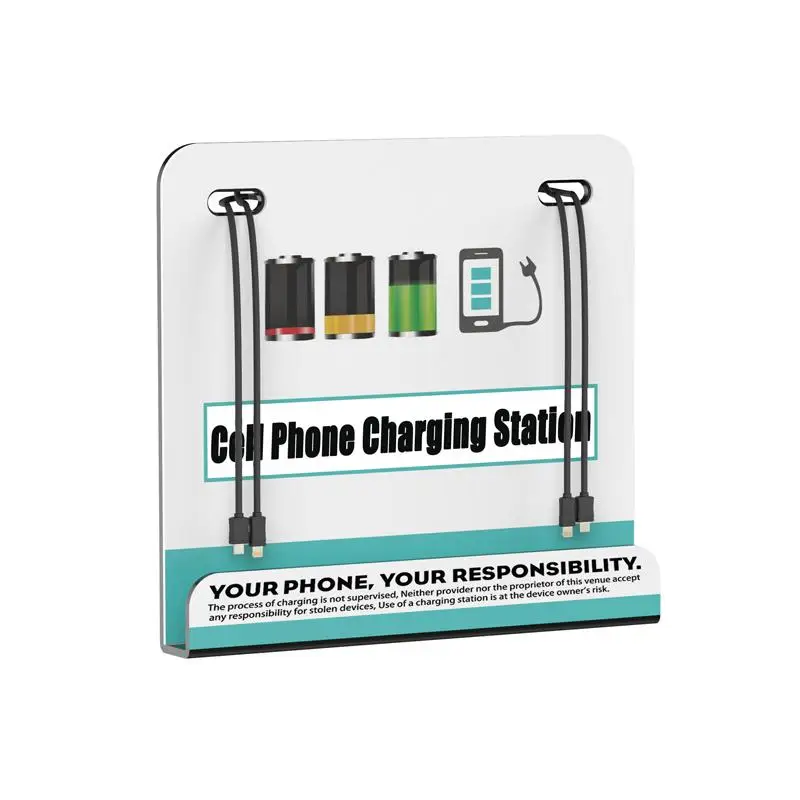 Настенная зарядная станция VIPATEY для сотового телефона многоустройства с 4