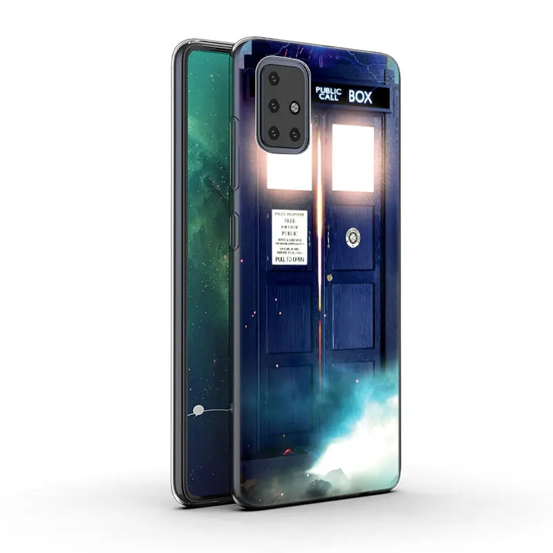 Из ТПУ с принтом &quotТардис (коробка сериала&quot Доктор Кто &quotчехол для Samsung
