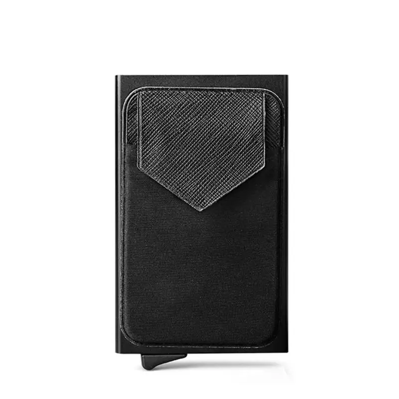 

Men Business Aluminum Cash ID Card Holder RFID Blocking Slim Metal Wallet Coin Purse card case credit card wallet rfid wallet