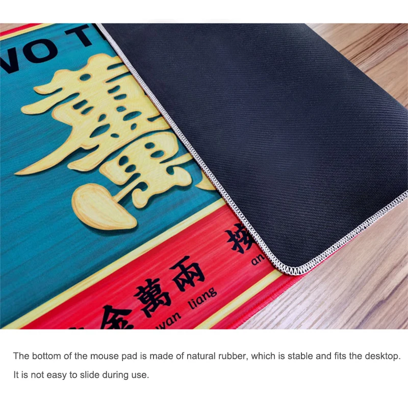 Большой коврик для мыши в китайском стиле игровой противоскользящий из