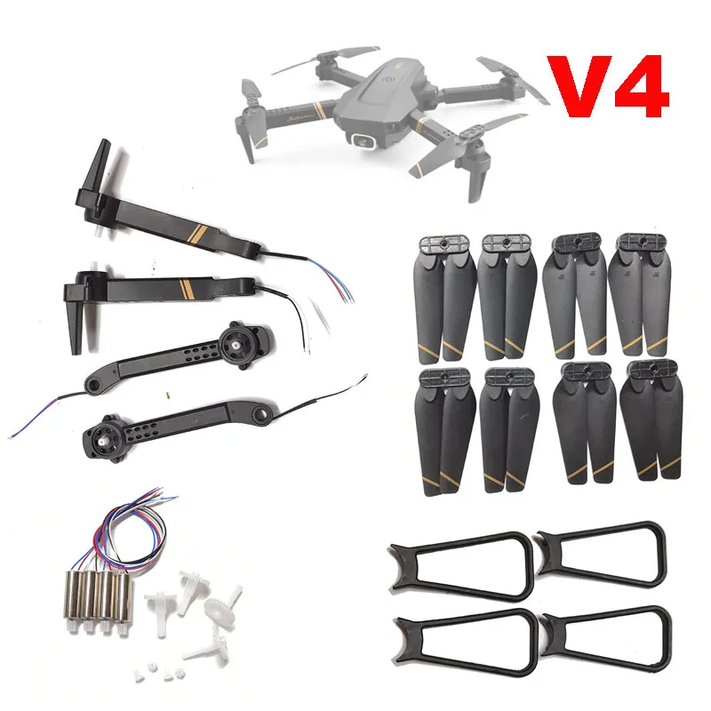 

4DRC V4 RC Drone RICHIE RC Quacopter Propeller Blades Wing Arm Motors Engine Spare Parts 4D-V4 Battery