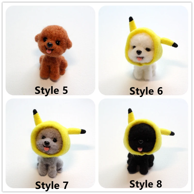 5 цветов плюшевых игл войлочные животные Сделай Сам Набор для рукоделия ручной