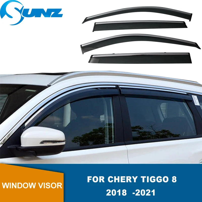 Дымовые автомобильные дефлекторы бокового окна для CHERY Tiggo 8 2018 2019 козырек от