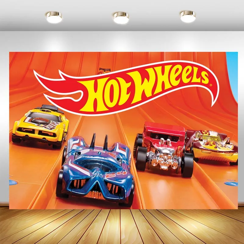 Фоны Hot Wheels дикий горячий гонщик машина Мальчики 1 й День Рождения фотография Фон