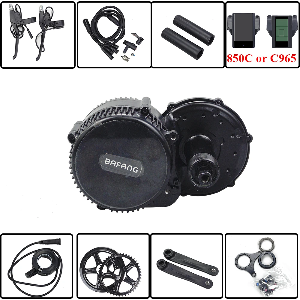 8fun/bafang BB 68 мм 100 120 двигатель 48 в 750 Вт C965 850C дисплей BBS02b Средний кривошипный Детские