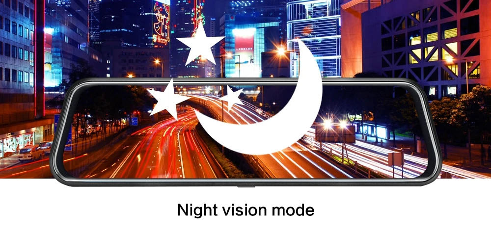 OLESED T95 10 ips сенсорный экран поток зеркало заднего вида автомобиля Dvr зеркало тире камера Dash Cam двойная камера для автомобиля Full Hd привод рекордер