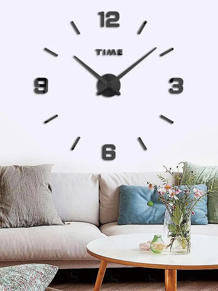 Большие домашние декоративные цифровые 3d настенные часы &quotсделай сам&quot